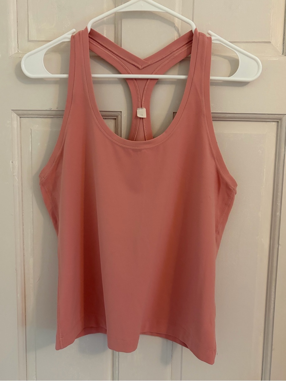 Lululemon Cool Racerback Tank Top Nulu Size 12 Puff Pink activewear athleisure